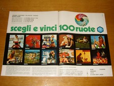 PIAGGIO VESPA GILERA BOXER CIAO CONCORSO 100 RUOTE 1972 CALENDARIO=PUBBLICITA
