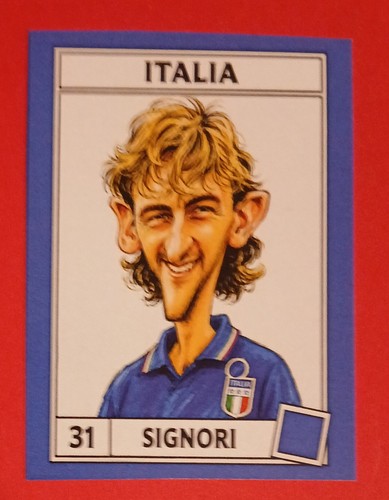 Figurina caricatura calciatori - figurina,