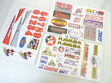 Adesivi moto epoca vari marchi (castrol rothmans kayaba michelin total ngk sh...