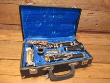 Clarinetto vintage REVERE di STRA-DO-LIN con boccaglio e custodia e chiave originali! 