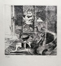 ALBERTO SUGHI - Acquaforte originale firmata e numerata 85/90