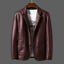 Blazer uomo ecopelle giacca