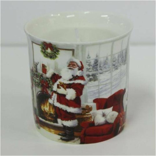 Portacandele natale babbo - portacandele,