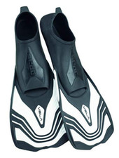 Pinne seac corte vela bianco unisex nuoto snorkeling mare piscina 