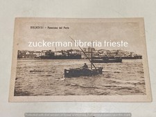 cartolina puglia BRINDISI PANORAMA DEL PORTO barche 1900