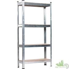 KIT SCAFFALE METALLICO SOLIDO 4  PIANI RINFORZATI 80X40X160H CM SCAFFALATURA