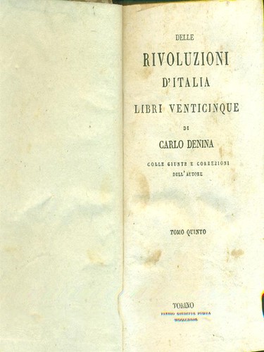 Delle rivoluzioni italia - rivoluzioni, d'italia