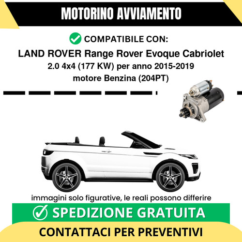 Motorino avviamento land rover - avviamento,