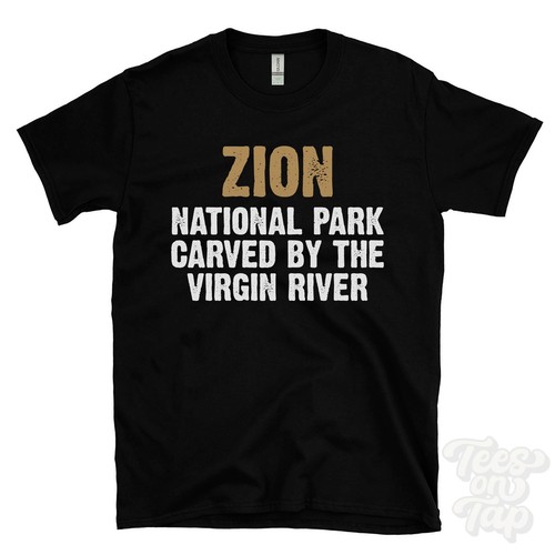 Maglietta zion parco nazionale - zion,