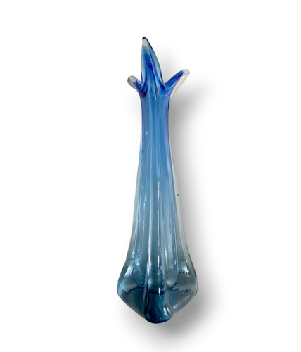 Porta fiori murano in blu - di,