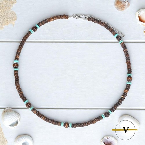 Collana uomo surfista legno - uomo,