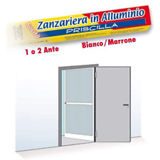 Zanzariera a Battente per Porta Finestra in alluminio leggera 2 misure/colori