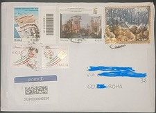 LETTERA POSTA1 CON UN FRANCOBOLLO CODICE A BARRE  N°1349  ANNO 2010