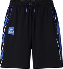 Pantaloncino Kappa Logo Galvino Uomo in Cotone Blu/nero