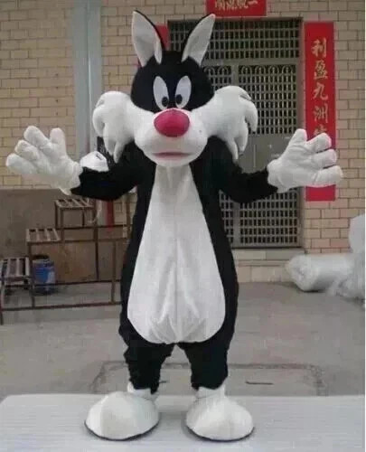 Costume mascotte gatto nero