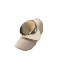 Anello Chevalier Sigillo ovale da mignolo in argento 925%