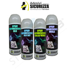 Vernice spray fosforescente luminescente che si illumina al buio in 4 colori