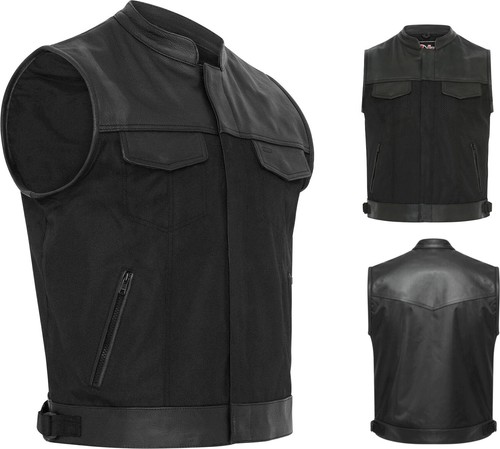 Gilet moto biker nero - moto, uomo