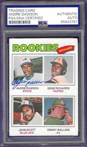 Cartolina andre dawson firmata - andre,