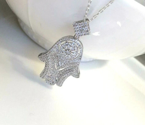 Ciondolo uomo hamsa mano - uomo,