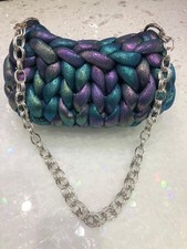 Borsa A Tracolla Fatta A Mano Colore Metallic