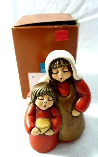 Thun presepe donna con bambino - presepe,