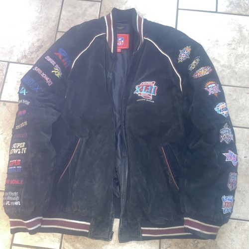 Super bowl xlii giacca pelle - xlii,
