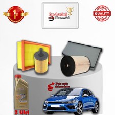 KIT TAGLIANDO 4 FILTRI E OLIO VW SCIROCCO 2.0 TDI 103KW 140CV 2008 ->