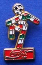 PIN DISTINTIVO 'CIAO' MASCOTTE ITALIA '90 CON SPONSOR COCA COLA