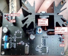 TRASMETTITORE FM EXCITER PLL 6 WATT 88 - 107,9 MHZ BROADCAST senza display