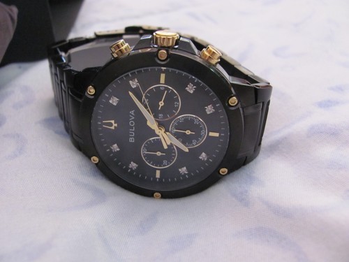 Bulova diamond quadrante nero - bulova,