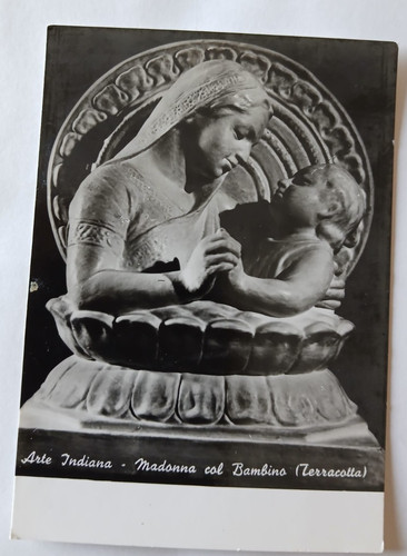 Cartolina arte indiana - arte,