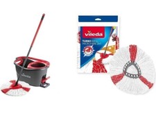 Vileda Turbo Max strizzatore a pedale sistema lavapavimenti rotante fiocco 2 Ric