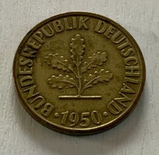 Moneta - Germania - 10 Pfennig  1950 - Variante "D" - FRG 1948/1989