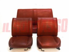 TAPPEZZERIA INTERNI SEDILI ANTERIORI + POSTERIORI FIAT 128 BERLINA - RALLY ROSSI