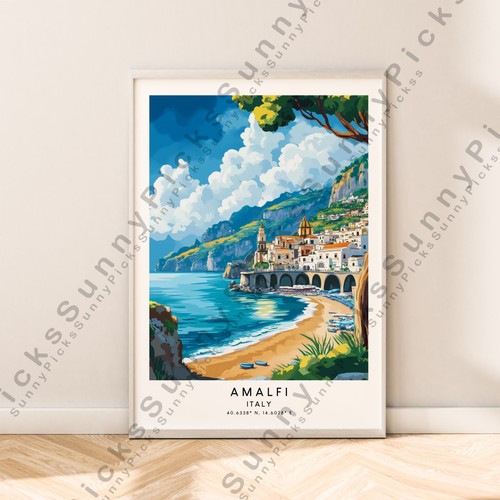 Amalfi viaggi poster italia - viaggi,