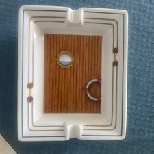 Hermès Posacenere Grande Oblò Yacht Club Paris Francia Porcellana