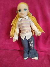 TRUDI,PELUCHE-BAMBOLA IN PEZZA,RAG DOLL TRUDI GIRL(N 13), GRACE,MADE IN ITALY 