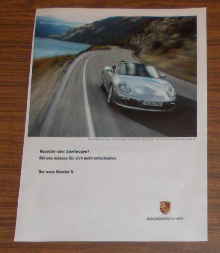 Rara pubblicità porsche - rara,