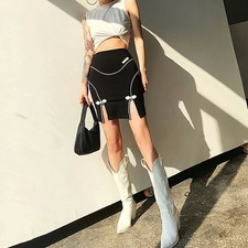 Schwarz sexy Minirock Rock