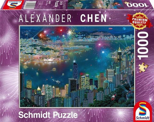 Puzzle 1000 fajerwerki nad - pq,