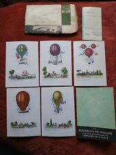 Repubblica dei ragazzi 5 cartoline aerostati con busta e bollettino per offerta