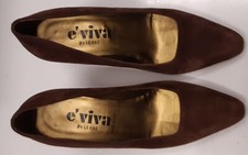 SCARPE DONNA E' VIVA BY LERRE PELLE SCAMOSCIATA MARRONE taglia 36 COME NUOVE