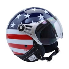 Casco moto casco jet casco chopper casco Harley CMX USA Flag Cafe Racer S, M, L, XL