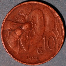 1921 Italia 10 Centesimi