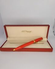 penna roller St Dupont Made In Francia Lacca Cinese Rosso E Rara 