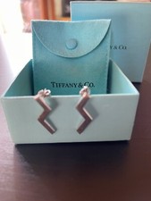 Tiffany & Co Orecchini RARI  1985 ZIG ZAG Paloma Picasso Argento  950