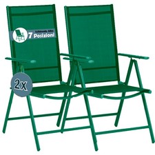 Set 2 Sedie Pieghevoli da