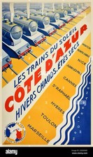 affiche poster Trains Côte D