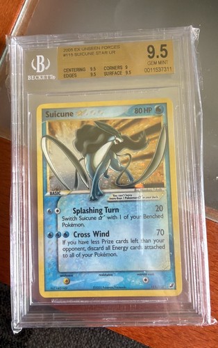 Graded pokemon cards suicune - cards,